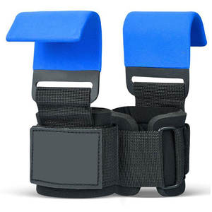 Ganchos de levantamiento de pesas de alta resistencia para flexiones y levantamientos muertos correas de gancho de fitness acolchadas - Product Image 1
