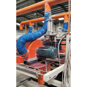 Máquina de WPC usada, máquina <span class=keywords><strong>cortadora</strong></span> de tablero de espuma de PVC compuesto de plástico y madera, línea de extrusión - Product Image 6