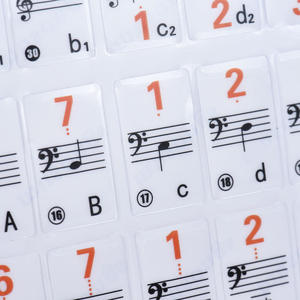 Teclado electrónico transparente para teclas blancas, Piano de 88 teclas, pegatina de <span class=keywords><strong>nota</strong></span>, versión de notación y hoja de música, 37 49 61 - Product Image 2