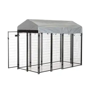 Cheap Outdoor Large Panel Puppy Dog Kennel Fences With Foof