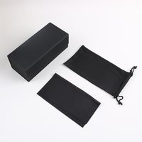 Boîtes d'emballage personnalisées avec logo pour lunettes de soleil, étui à lunettes en cuir de luxe, ensemble de boîtes d'emballage, boîte en carton