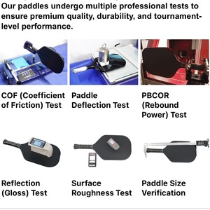 Raquette de pickleball Bread and Butter Loco Luzz Inferno avec noyau en mousse haute densité Boomstick Foam OEM Super Grit Surafce pour les joueurs avancés - Product Image 6