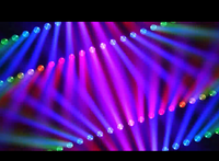 Luz Móvil de Cabeza LED de Alta Calidad para Interiores, 450W, Control DMX y Sonido, Efecto Tornado, para Espectáculos, Fiestas, Eventos, DJ, Discotecas, Bares, Bodas