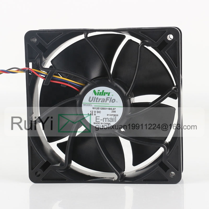 Nidec 12V 1.65A Cooling Fan - 6500RPM, 267CFM, Dual Ball Bearing