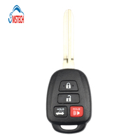 Coque de clé de voiture télécommandée MS 3 + 1 boutons pour Toyota RC Auto Vehicle Replacement Housing avec TOY43 Blade