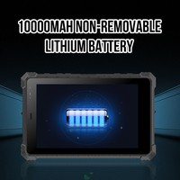 10,1 "4 + 64GB 700NIT 10000mAh Android Industrial Tablet resistente con puerto USB RJ45 Código de barras Escáner de código QR Huella digital NFC RFID