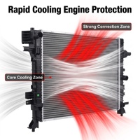 Radiateur d'eau en aluminium Topzonauto de qualité OEM 21460-5NA0A 21410-5NA0A pour système de refroidissement automobile Infiniti QX50