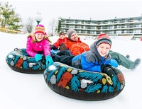 Tapis de neige gonflable à fond épais pour adultes, 1 paire, pour tapis de ski résistant à l'usure