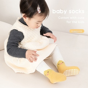 Calcetines Antideslizantes para Bebés y Niños Pequeños, con Diseño <span class=keywords><strong>de</strong></span> Pingüino <span class=keywords><strong>de</strong></span> Dibujos Animados, Cálidos, Sin Costuras, <span class=keywords><strong>de</strong></span> Spandex/Nailon/Algodón, para Primavera - Product Image 3