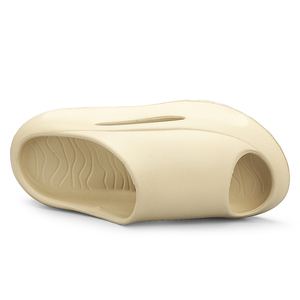 Sandalias Unisex de Plataforma Gruesa de EVA con Diseño de Recortes Laterales, Contorno Ondulado y Texturizado, para Verano, Playa, Piscina e Interiores - Product Image 3