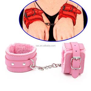 SacKnove ucuz fiyat seksi ürünler yumuşak Bdsm kısıtlama Pu deri çiftler için seks oyuncakları bulanık kelepçe esaret seti - Product Image 3