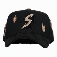 Casquette de baseball brodée de qualité supérieure OEM, Gorras Barbas originales, chapeaux personnalisés avec logo, casquette sport 5 panneaux unisexe