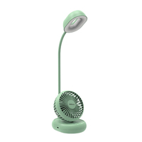Nouvelle lampe de bureau à clipser avec ventilateur, lumière LED et chargement USB pour dortoir, chevet et poussette de bébé 20222