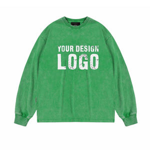 Sudadera Casual para Hombre, Estilo Holgado con Hombros Caídos, Venta al por Mayor OEM, Cuello Redondo, Lavada, Estilo Vintage, Sudadera con Capucha para Hombre - Product Image 4