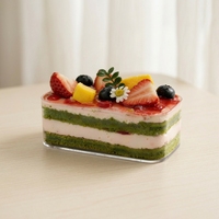 Boîte à gâteau transparente de qualité alimentaire avec logo personnalisé, boîte pliante haute transparente, emballage cadeau pour anniversaire, mariage, dessert