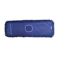 Recharge de tampon de balai à poussière en coton lavable bleu foncé pour nettoyage des sols domestiques et commerciaux