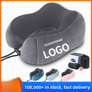 Oreiller de voyage en mousse à mémoire de forme en forme de U pour <span class=keywords><strong>la</strong></span> <span class=keywords><strong>sieste</strong></span> en avion, en train et en camping, offrant un soutien du cou pendant les déplacements - Product Image 3