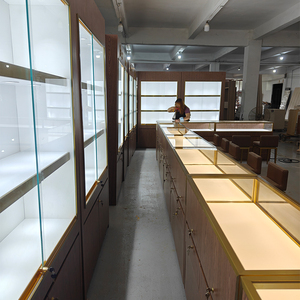 New Arrival Stainless Steel Glass Eyeglass showcase Jewelry <strong>Display</strong> Cabinets Customized logo Jewelry Store Design - Product Image 4