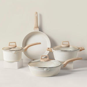 Vente en gros d'ustensiles de cuisine en aluminium, ensembles de cuisson, fond inductif, marmite à lait et à soupe, poêles à frire, casserole en granit, batterie de cuisine antiadhésive - Product Image 2