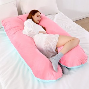 Almohadas de cuerpo de maternidad suaves de lavado extraíbles en forma de U, almohada <span class=keywords><strong>para</strong></span> dormir <span class=keywords><strong>para</strong></span> mujeres embarazadas, almohadas <span class=keywords><strong>para</strong></span> amamantar - Product Image 2