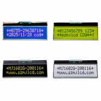 MJ1602 COG Merek Maijing Pabrik Shenzhen Kustom STN LCD1602 LED Backlight Resolusi 16x2 Kecerahan 300cd/m SMD SPI ST7032