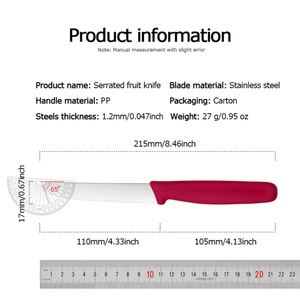 Cuchillo de Cocina Profesional Ergonómico con Mango de PP y TPR, Acero Inoxidable con Alto Contenido de Carbono, Forjado en Fábrica, Colores Personalizables OEM, DIY 1 - Product Image 6