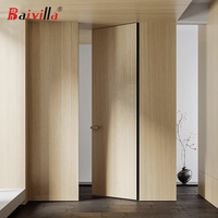 Porte invisible à charnières cachées, moderne, très vendue, pour intérieur, mur caché, panneau mural sans cadre en bois, chambre à coucher, appartement, sous-sol
