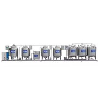 Ligne de production de crème glacée 2025 150 200L 300L Petit homogénéisateur de lait Yaourt Faire 150l 300l Pasteurisateur Réservoir Machine de traitement laitier