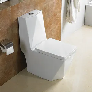 Toptan Modern sıhhi tesisat seramik tek parça elmas tuvalet daire kullanımı için
