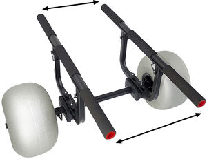 <span class=keywords><strong>Carro</strong></span> ajustable para kayak con plataforma de 2 ruedas y marco de aluminio resistente - Product Image 3