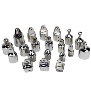 7/8" Bimini Top Hardware Set - 316 Stainless Steel Jaw Slides, Eye Ends & Deck Hinges For Boat Canopy - View #6