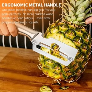 Herramientas Manuales para Frutas y <span class=keywords><strong>Verduras</strong></span>, <span class=keywords><strong>Cuchillo</strong></span> Multiusos de Acero Inoxidable para Pelar Caña de Azúcar y Piña, Apto para Lavavajillas - Product Image 4