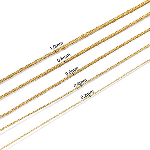 Gold Thread Spool Polyester <b>Braided</b> <b>Cord</b> For Jewelry Making DIY Craft 100M Length Wear Resistant Handmade Necklace Bracelet - Product Image 2