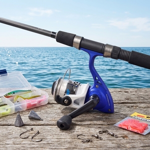 Carretes de <span class=keywords><strong>Pesca</strong></span> Giratorios <span class=keywords><strong>con</strong></span> Línea de <span class=keywords><strong>Pesca</strong></span>, Carrete de Baitcasting y Trolling, Carrete de <span class=keywords><strong>Pesca</strong></span> de Metal y Plástico para Mano Derecha, para Río y Lago - Product Image 1