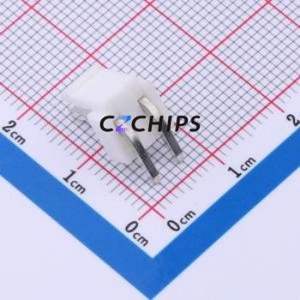 HDGC3963WR-2P Wire-to-Board Pin Header Bent Lead Through Hole,P=3.96mm Connector 1x2P 3.96mm Right Angle Insert VH - Product Image 2