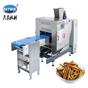 Tuzlu parmak bisküvi üretim kaplama Pretzels yapma makinesi çıtır Pretzel üretim hattı - Product Image 2