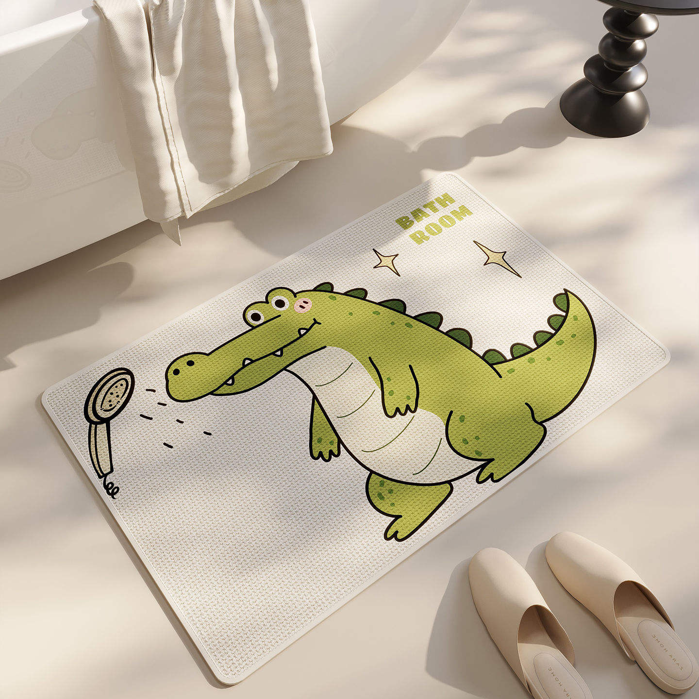 Tejido elegante - beige - baño aturdido