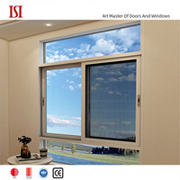 Fenêtres coulissantes horizontales en aluminium, verre design moderne personnalisé à coupure thermique pour la maison, appartements, hôtels, persiennes