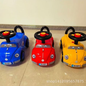 Mini Kids Ride On Car 12 Inch Wheels 1-3 Years Old Push Pull Toy Vehicle With Steering Wheel And Horn - Product Image 3