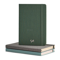 Carnet de notes personnalisé en cuir synthétique A5 avec couverture rigide en papier épais 120 g/m²