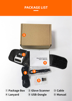Escáner de Código de Barras Inalámbrico NORGEE N500 con Anillo para Dedo, Interfaz USB, Lector de Códigos QR 2D, Disponible en Stock