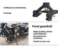 Accessoires de modification en acier au carbone pour Benda Black Flag 950 : sacoche latérale en cuir, boîte arrière en toile, pare-chocs avant, dossier pliable