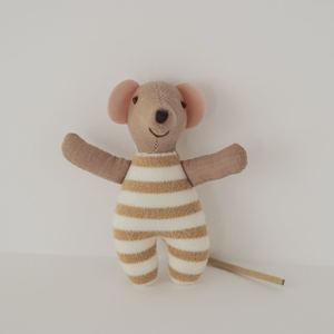 Poupée souris en métal Maileg danoise, style <span class=keywords><strong>conte</strong></span> nordique, écologique, mini poupée de mode en tissu coton et lin, miniature rose et verte - Product Image 3