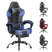 Chaise de jeu ergonomique grande et haute ALINUNU, directement de l'usine, pour la maison et le bureau, en cuir PU