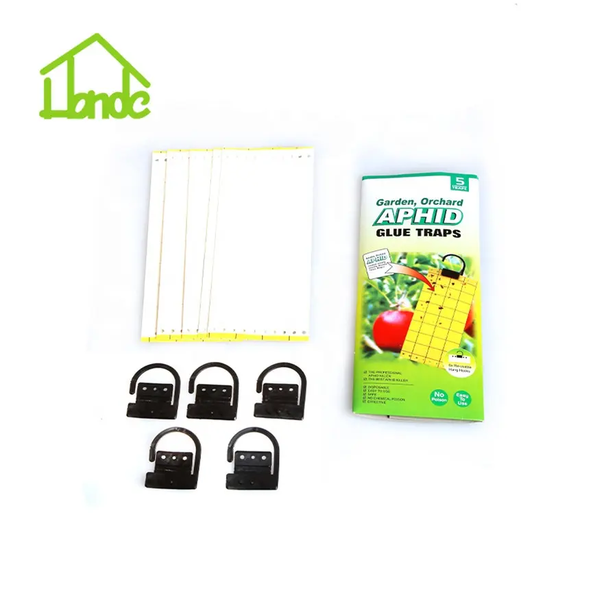 Hanging Glue Fly Trap Sticky Mosquito Fly Insect Glue Paper Trap Yellow Sticky Fly Glue Trap Effective Insect Control