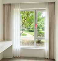 Ventana Abatible de Aluminio de Ahorro Energético, Alta Calidad, Fabricada en China