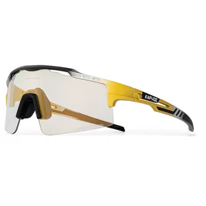 KAPVOE החדש TR90 מסגרת Photochromic כחול & אדום אופני ספורט מקורה חיצוני UV400 הגנת רכיבה על אופניים ספורט משקפי שמש