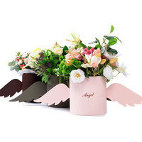 Boîtes-cadeaux de mariage à Double couche, boîte à fleurs en papier vert foncé rotatif en forme de cœur avec ruban, 50 pièces