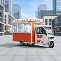 Nouveau Tricycle à Glaces Ambulant Européen, Chariot Alimentaire Mobile Multifonctionnel en Acier Inoxydable 304 avec Support Réglable à Vendre