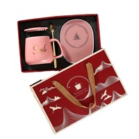 NOUVEAU Coussin chauffant électrique thermostatique Tasses à café et à thé en porcelaine Céramique Chargement USB Tasse chauffante intelligente avec cuillère chauffante